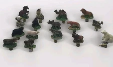 African Animal, Lamp toppers, Vintage Lot of 16