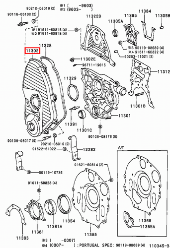Genuine LandCruiser LJ77 LJ73 LJ72 LJ71 LJ70 2L T 2L 3L Timing Chain Belt Cover - Picture 3 of 20