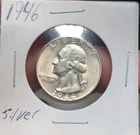 1946 Silver Washington Quarter !!  Mint State !!