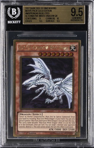 YU-GI-OH! THE DARK SIDE OF DIMENSIONS BLUE-EYES ALTERNATIVE WHITE DRAGON BGS 9.5