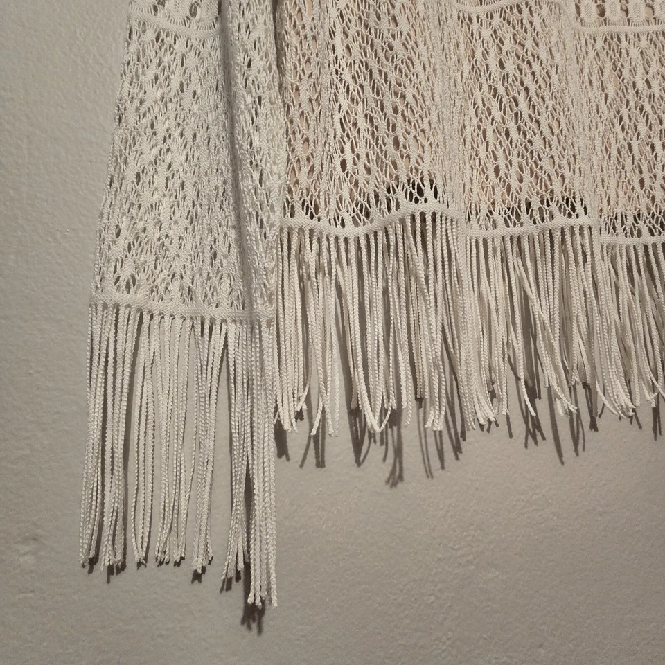 Top De Colección Mixit Mujeres Encaje Flecos Dobladillo MED 90s Y2k Boho Coqueta Chica EE. UU. Foto 3 de 4