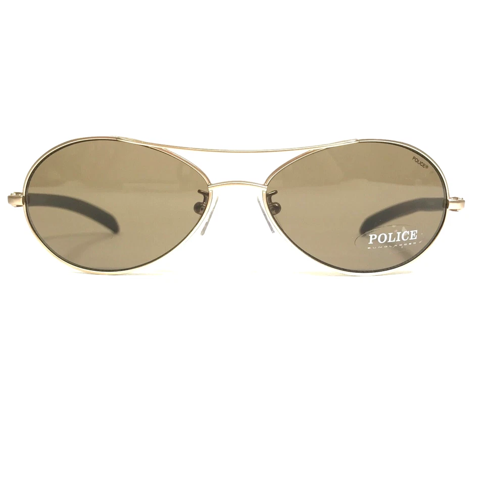 警察太阳镜 MOD.2667 COL.665 棕色金色椭圆形镜框棕色镜片 55-15-140 — 第 2/4 张图片
