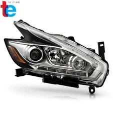 Headlight Assembly For 15-16 Nissan Murano Halogen LED DRL Projector Right Side