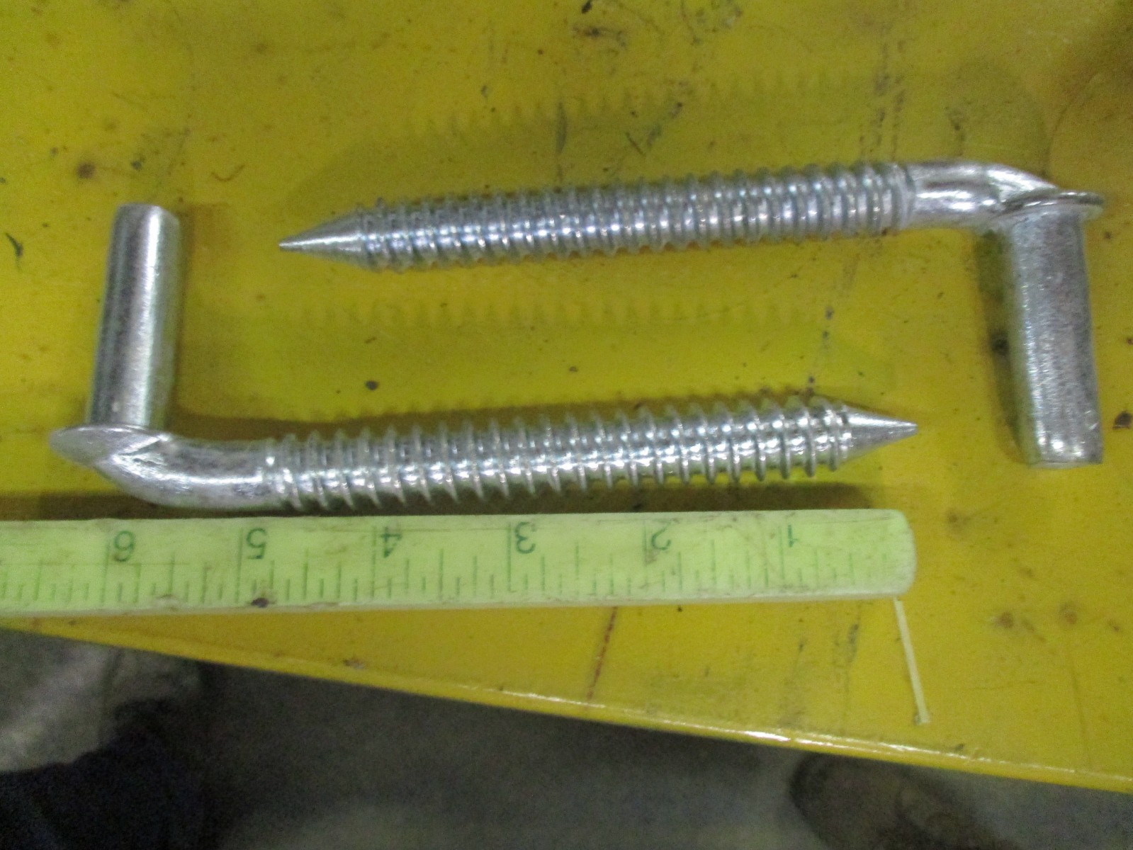 4 Chain Link Gate LAG BOLT HINGES 5/8" pin 6" Farm Gate Hinge eBay