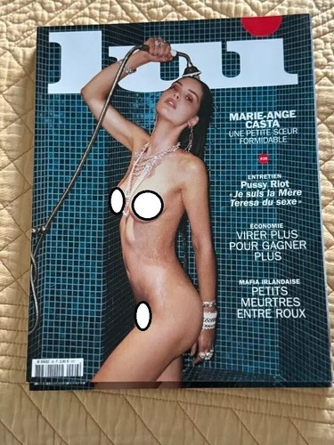 LUI FRENCH MAGAZINE MARIE ANGE CASTA FRENCH EDITION STORAGE BAG ACTRESS