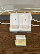 Pair Of 2 Nyko Charge Station Nintendo Wii Remote Battery Pack Controller Charge
