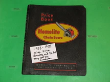 used 1953 - 1955 approx. OEM HOMELITE Price book manual binder chainsaw pump