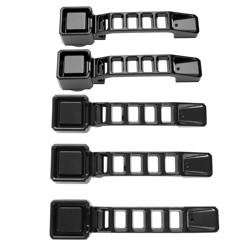 Kit de manijas de puerta exteriores negras de aluminio para Jeep Wrangler JK/JKU 2007-2018 Foto 3 de 4