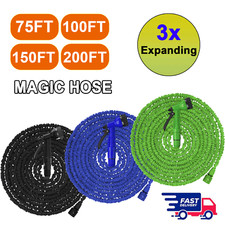 2025 Stretch Water Pipe Flexible Extendable Compact Garden Hose Pipe 75FT-200FT