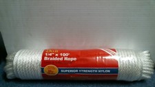 Doit 707066, 1/4" x 100' Superior Strength Nylon Braided Rope, FREE SHIPPING