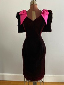 red velvet wiggle dress