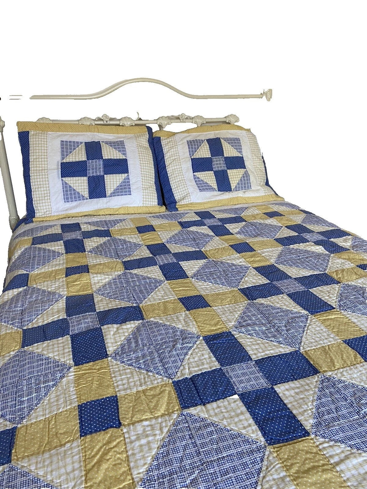 Edredones Patchwork geométrico multicolor