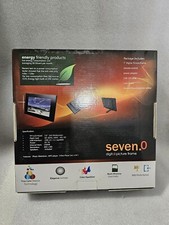 NIB Seven.0 Digital Picture Frame 7" LCD 800X480, Slimline, 246MB Memory,