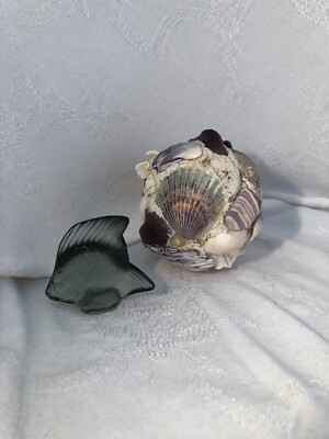 LALIQUE France Crystal Glass Grey ANGEL FISH Nautical Treasure Diving