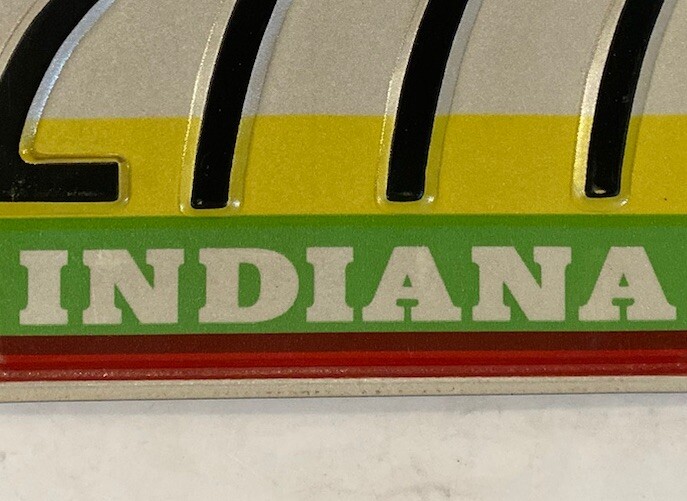 TRIPLE DIGIT 7 license plate 777 repeating 2777 number 7778 IN