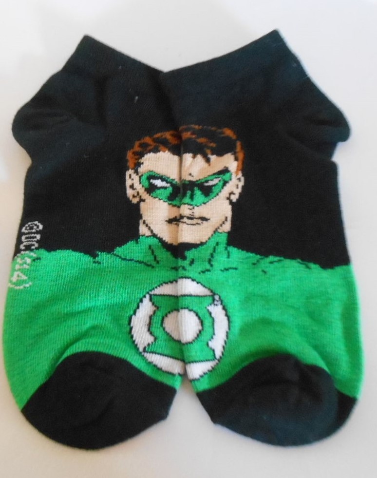 green lantern dress socks Logo Black Ankle (Pair) Hal Jordan DC Comics euro