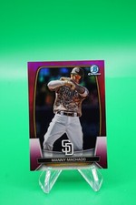 2023 Bowman Chrome Base Fuchsia Refractor SP /299 #73 Manny Machado GS1