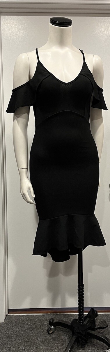 black bodycon dress charlotte russe ruffle midi Small Royal Blue Plus Size Size:US16/UK20 Kihilist