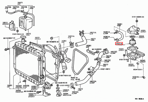 Genuine Toyota LandCruiser 60 45 40 Series FJ 2F 4.2 Petrol Thermostat - Picture 20 of 20