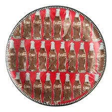 COCA-COLA VINTAGE 1993 SMALL PAPER PLATES (12) Birthday Party Supplies Dessert