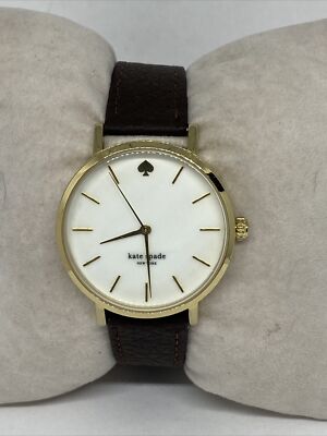 Kate Spade New York Metro 0073 Women Brown Leather Analog Dial Wrist Watch VK126 Metro Bee Gold Tone Leather Watch - Seven Season main image 3