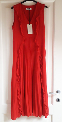 MARCELLO SANGIORGI Langes Kleid Rot Gr. 42 Maxikleid Zeremonie Empire Damen