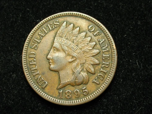 OLD COIN SALE! XF 1895 INDIAN HEAD CENT PENNY w/DIAMONDS & FULL LIBERTY 264W