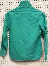 Vintage Woolrich Green Long Sleeve Work Shirt Sz 10 Made in USA *pilling