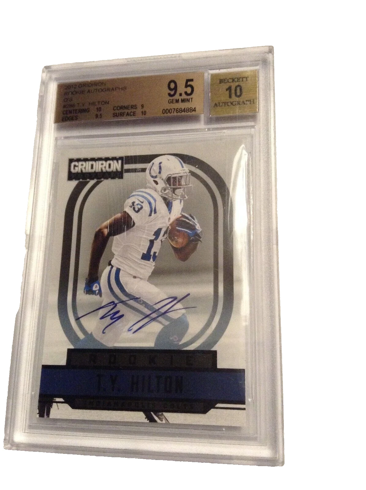 TY Hilton Panini Gridiron #286 Signature Os