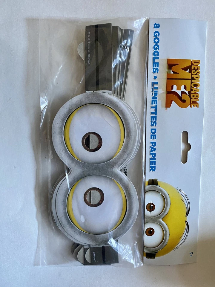 Minions Lote de Suministros de Fiesta 8 Tazas Bolsas de Botín Juego Servilletas Gafas Sopladores Set Foto 4 de 4