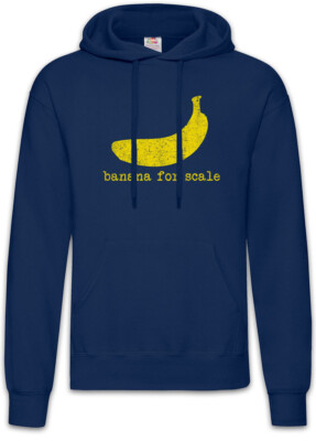 Banana For Scale Hoodie Sweatshirt Diagram Fun Geek Nerd Computer Scientist