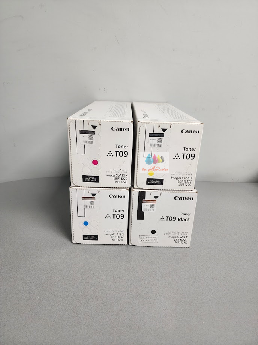 Canon T09 Complete Toner Set Yellow Magenta Cyan Black | eBay