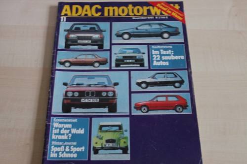152308) BMW 525e Kat 80TKM - ADAC Motorwelt 11/1985