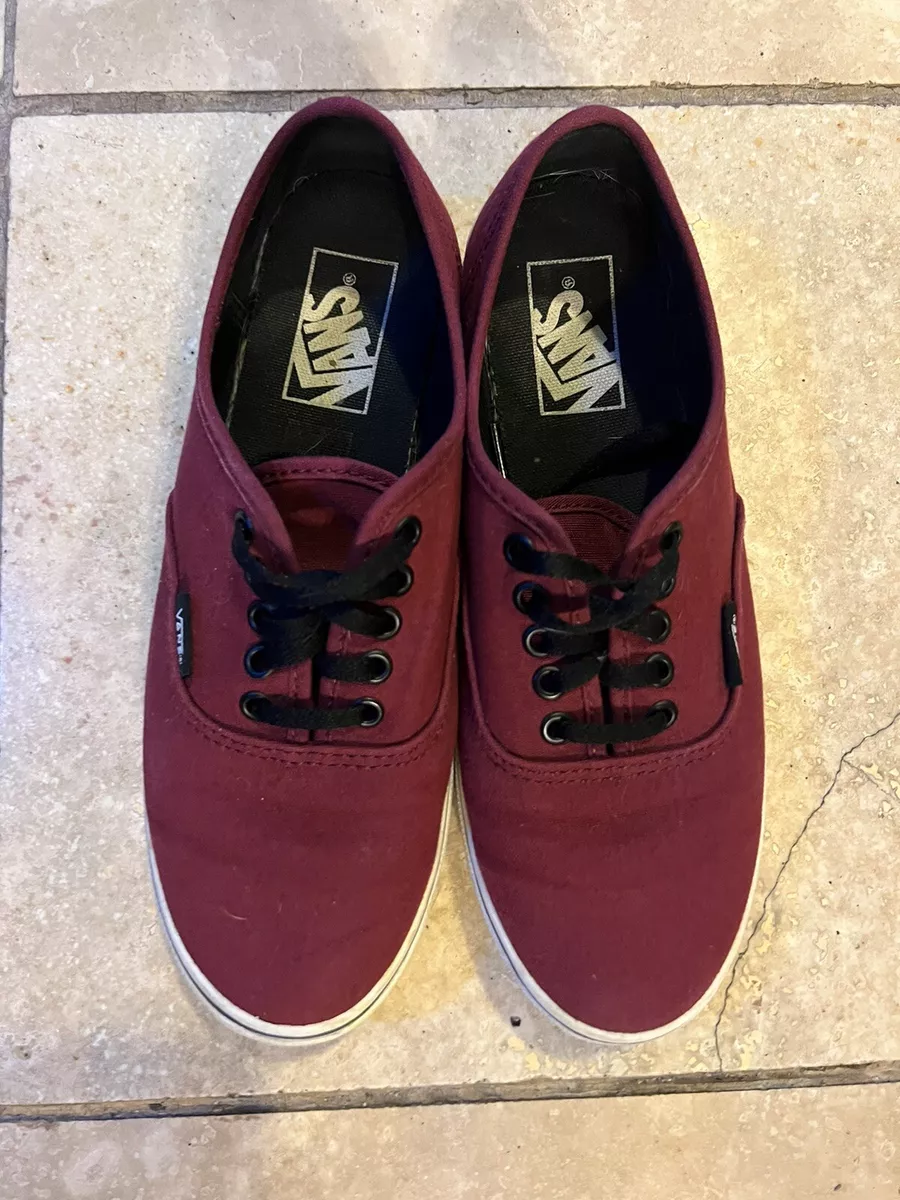 Maroon authentic hotsell vans