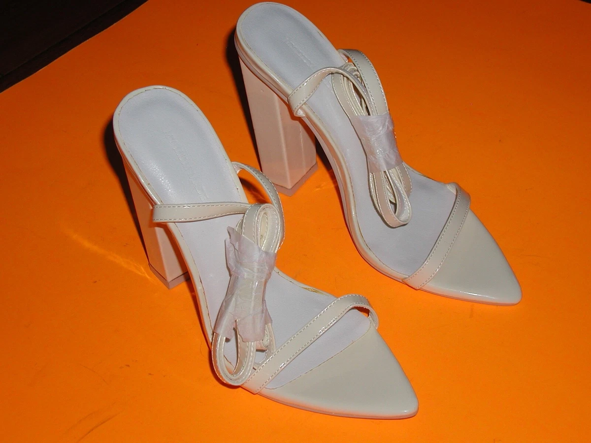 Creme top high heels