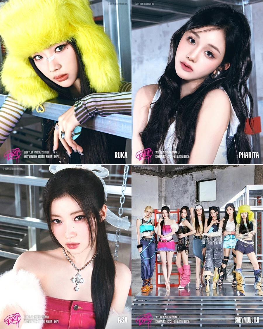 BABYMONSTER DRIP 1st Full Album 2 Ver SET/2 CD+2 Photo Book+