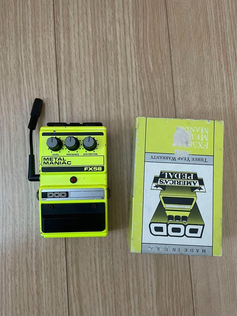 DOD FX58 Metal Maniac Distortion Rare Vintage Guitar Effect