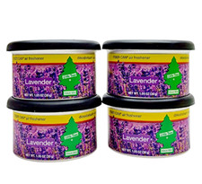 Little Trees Fiber Can "Lavender" Made in USA Pack of 4, Free Shipping