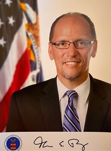 Thomas Perez photo w preprinted signature Obama Cabinet Biden Senior Advisor