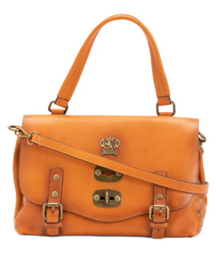 NUEVO CON ETIQUETAS CARTERA PRATESI FIRENZE HECHA EN ITALIA CUERO HEBILLA SUPERIOR MANGO BANDOLERA - Imagen 7 de 12