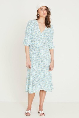 faithfull the brand maple midi dress