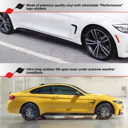 Fits BMW F32 F33 4 Series Sport Side Skirt Sticker 5D CARBON PATTERN Vinyl Decal - Picture 5 of 10
