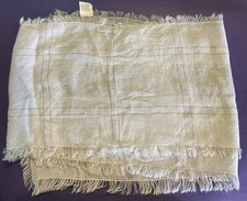 White Scarf With Gold/Glitter Pattern 68" Long And 10.5" Wide