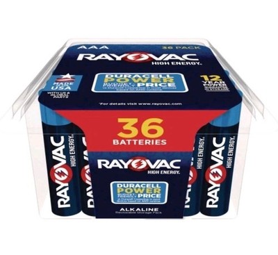 Rayovac 36PPK Alkaline AAA Batteries (36/Pack) Exp 12/36