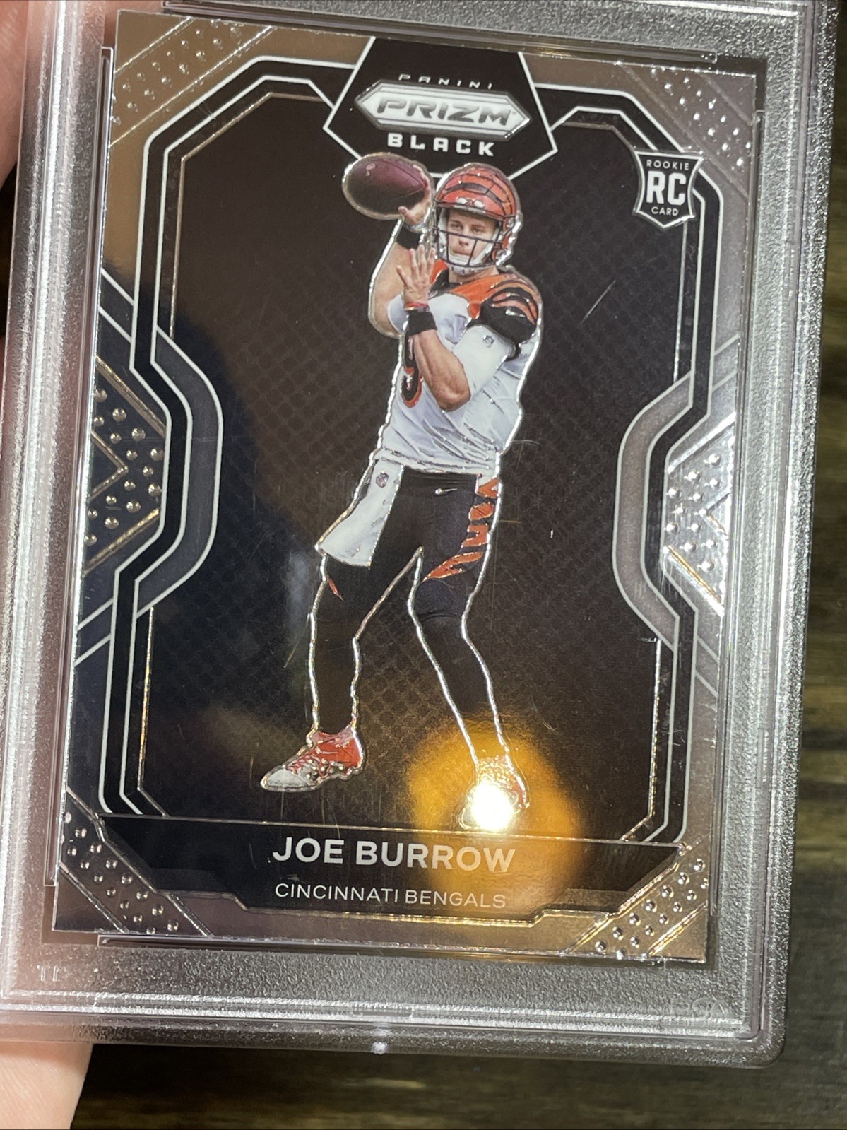2020 Chronicles Joe Burrow Prizm Black Rookie PSA 9 #PB-1 view 5