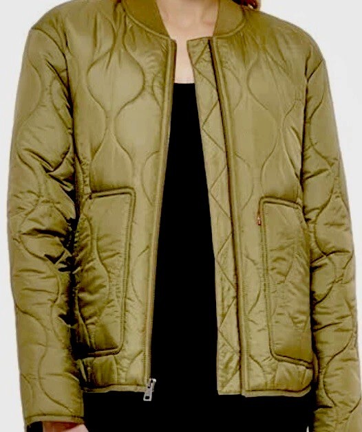 Levi's Women's Onion Quilted Liner Jacket X-Large, Martini Olive