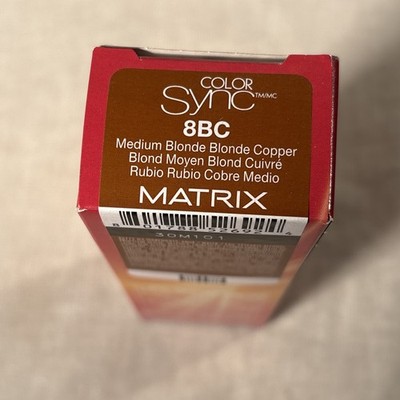 MATRIX Color Sync Seamless, DEMI-PERMANENT HAIR COLOR 2oz 8BC Med Blonde Copper