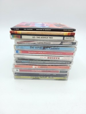 CD Lot Of 12, Rock, Hip Hop, Pop, Foo Fighters, Chingy, Hanson, Kesha, U2 Etc