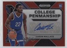 2023-24 Prizm Draft Picks College Penmanship Red 50/99 Cason Wallace Auto 6u3