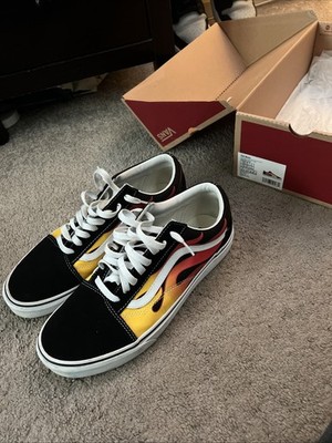VANS Old Skool Flame Men's Athletic Skate Shoes